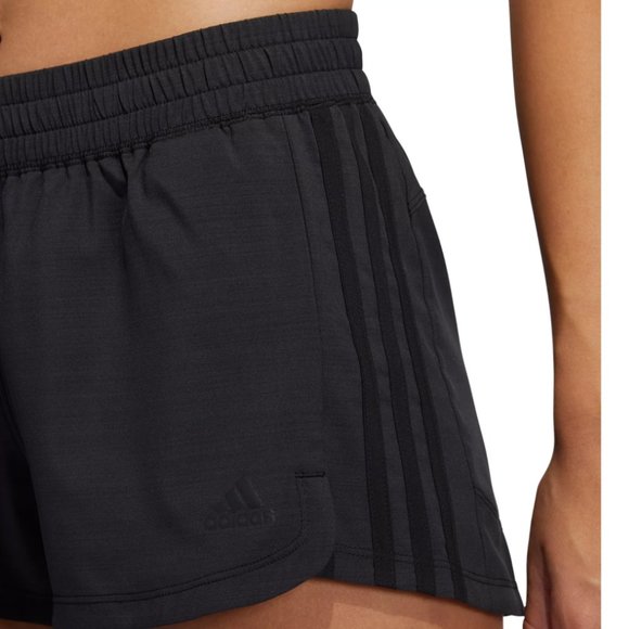 adidas Women's 3-Stripes Pacer Woven Shorts, Size Large - Picture 2 of 6